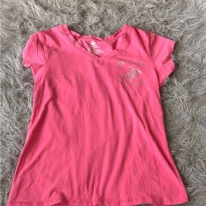 Beverly Hills Polo Club Vivid Pink‎ Tee with Silver Logo
